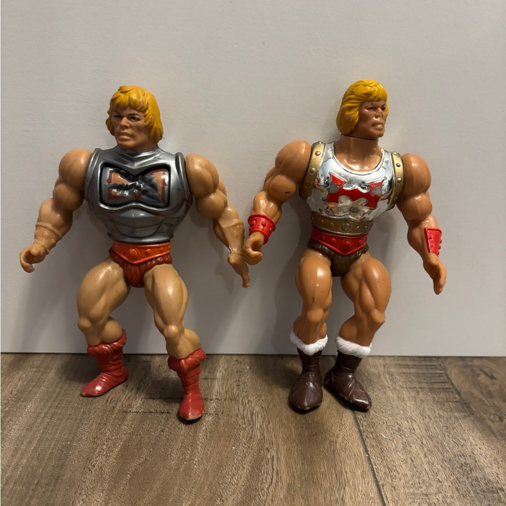 Lot of 2 vintage MOTU He Man Action figures, READ